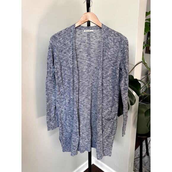 Marine Layer Blue Cotton Light Cardigan Womens - Picture 1 of 6